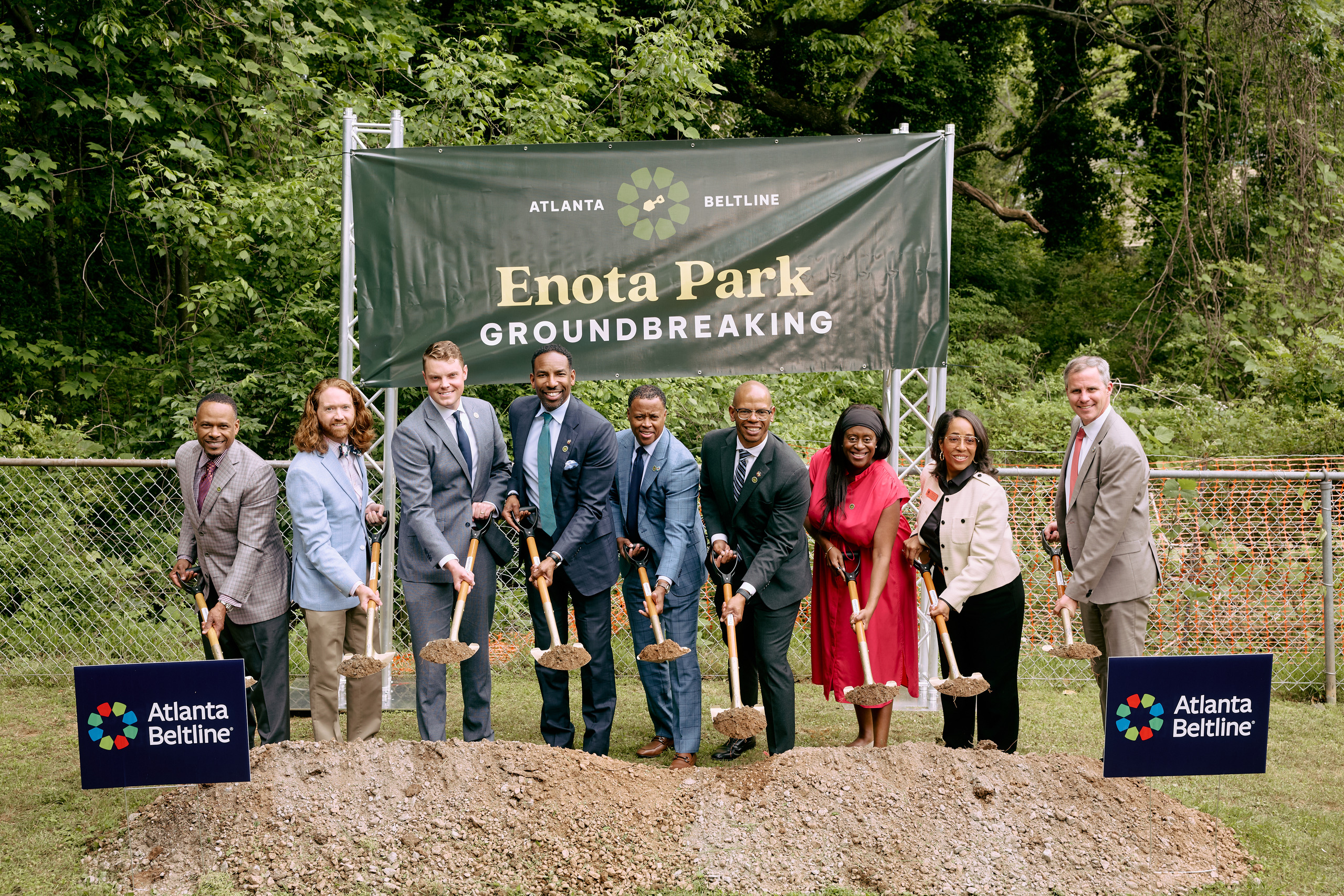 Enota Park groundbreaking ceremony.