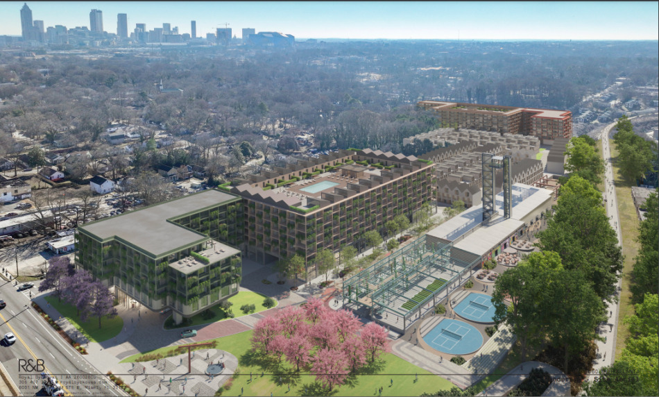 Full scope of Allen Morris' previous plans for the 15.5-acre parcel at 1060 Donald Lee Hollowell Parkway.