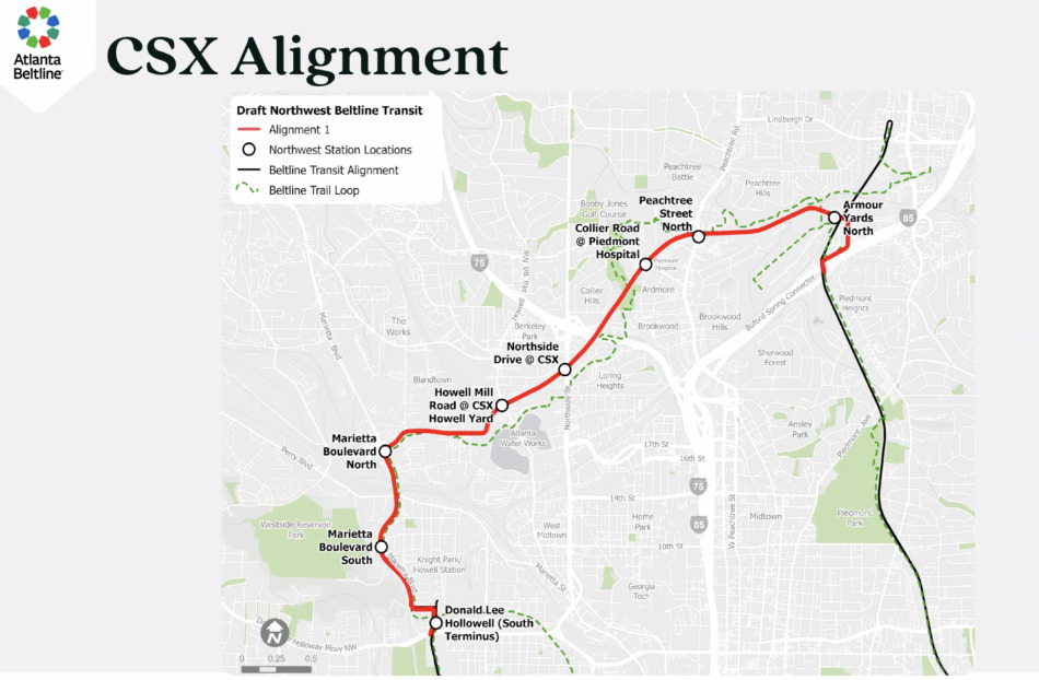 This transit route alongside CSX rail makes the most logistical and financial sense, per Beltline leadership.