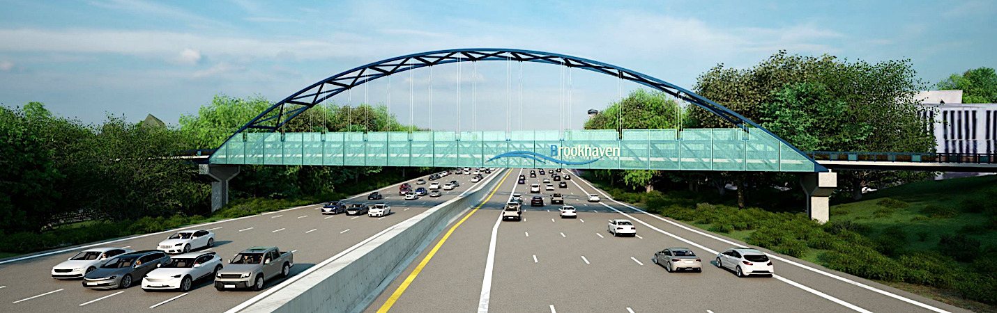 Peachtree Creek Greenway Connector Bridge Rendering