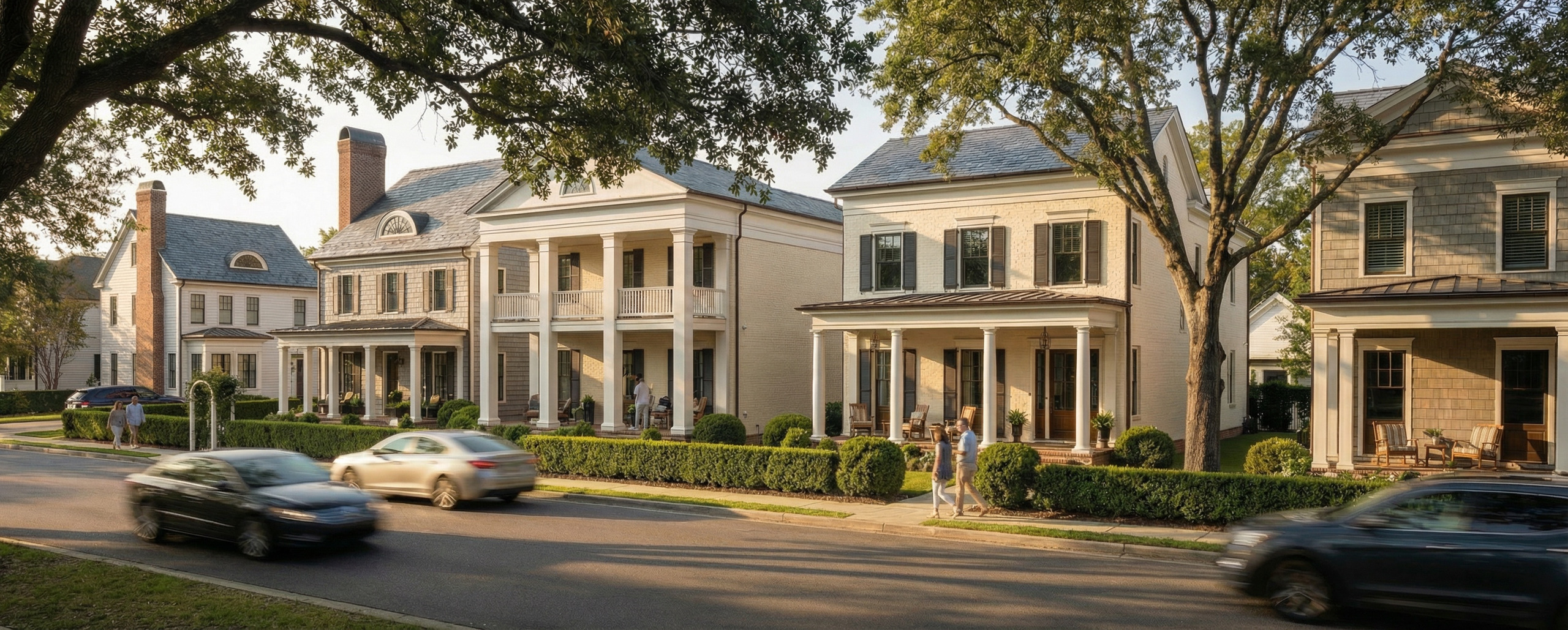 Rendering of homes planned for Grove Park Village.