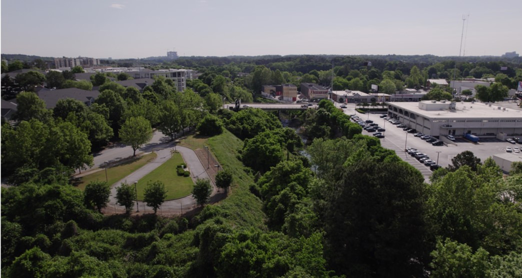 Overview of the 579 Garson Drive site in South Buckhead.