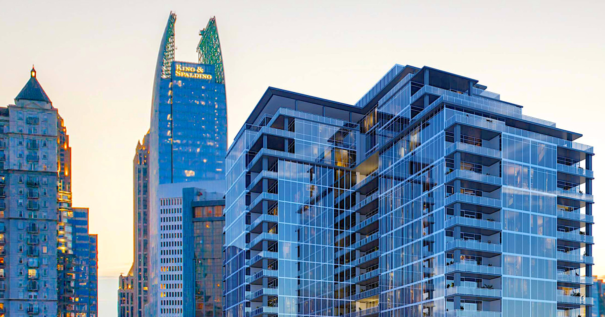 Rendering of the proposed Fourteen Park condominium tower.