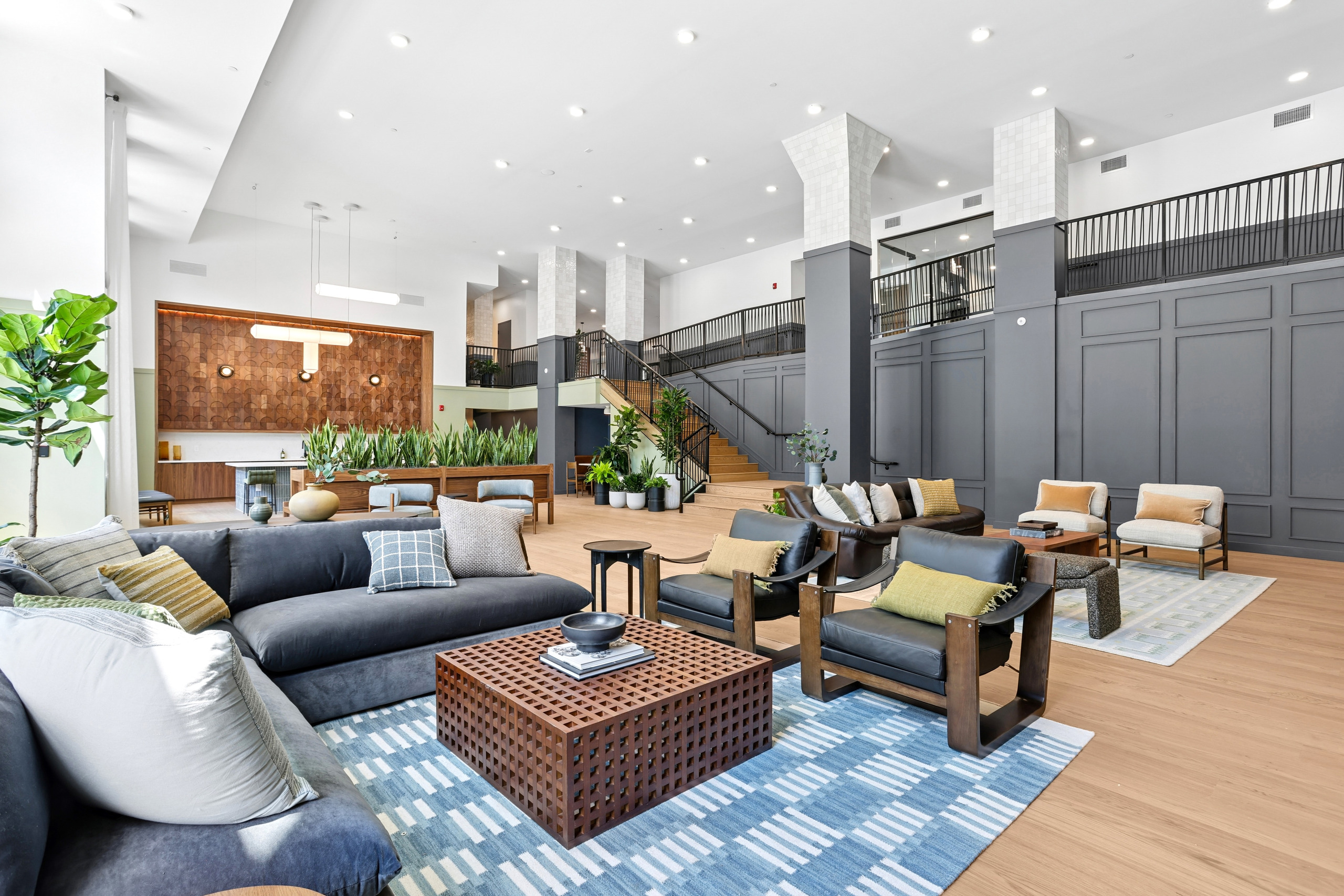 The Garrison clubhouse lounge.
