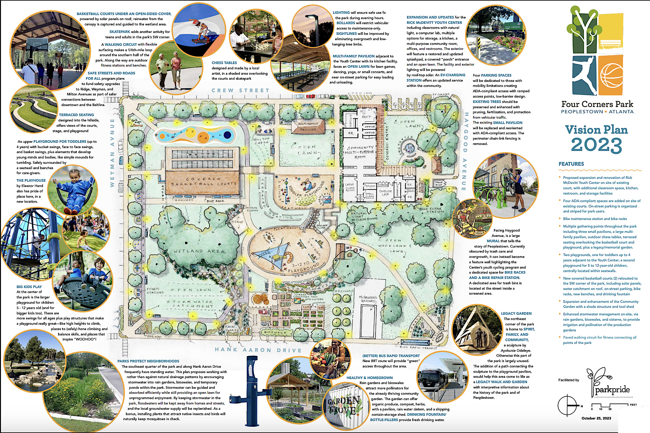 Four Corners Park vision plan, 2023.