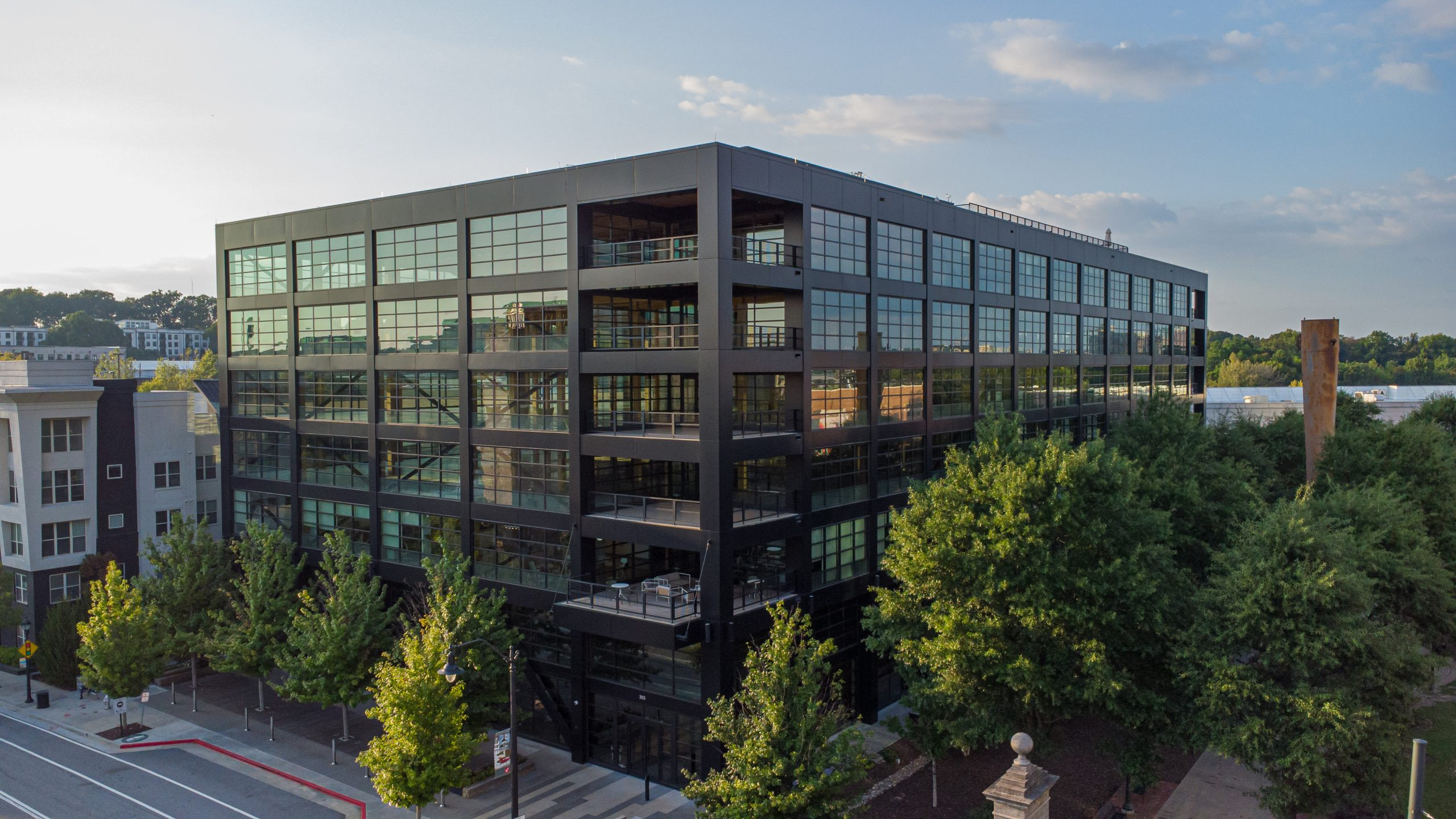 An office building in Atlantic Station, published on the district’s leasing page.