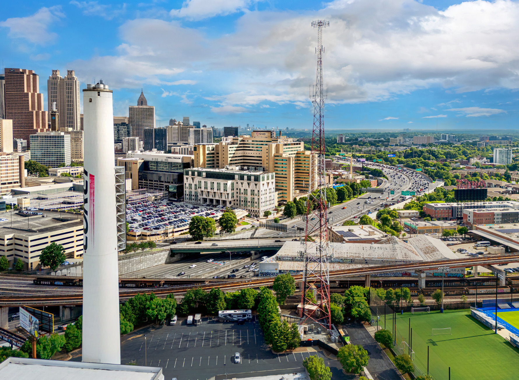 The largest downtown demolition in years clears the old Atlanta Medical Center site for BLVDNEXT