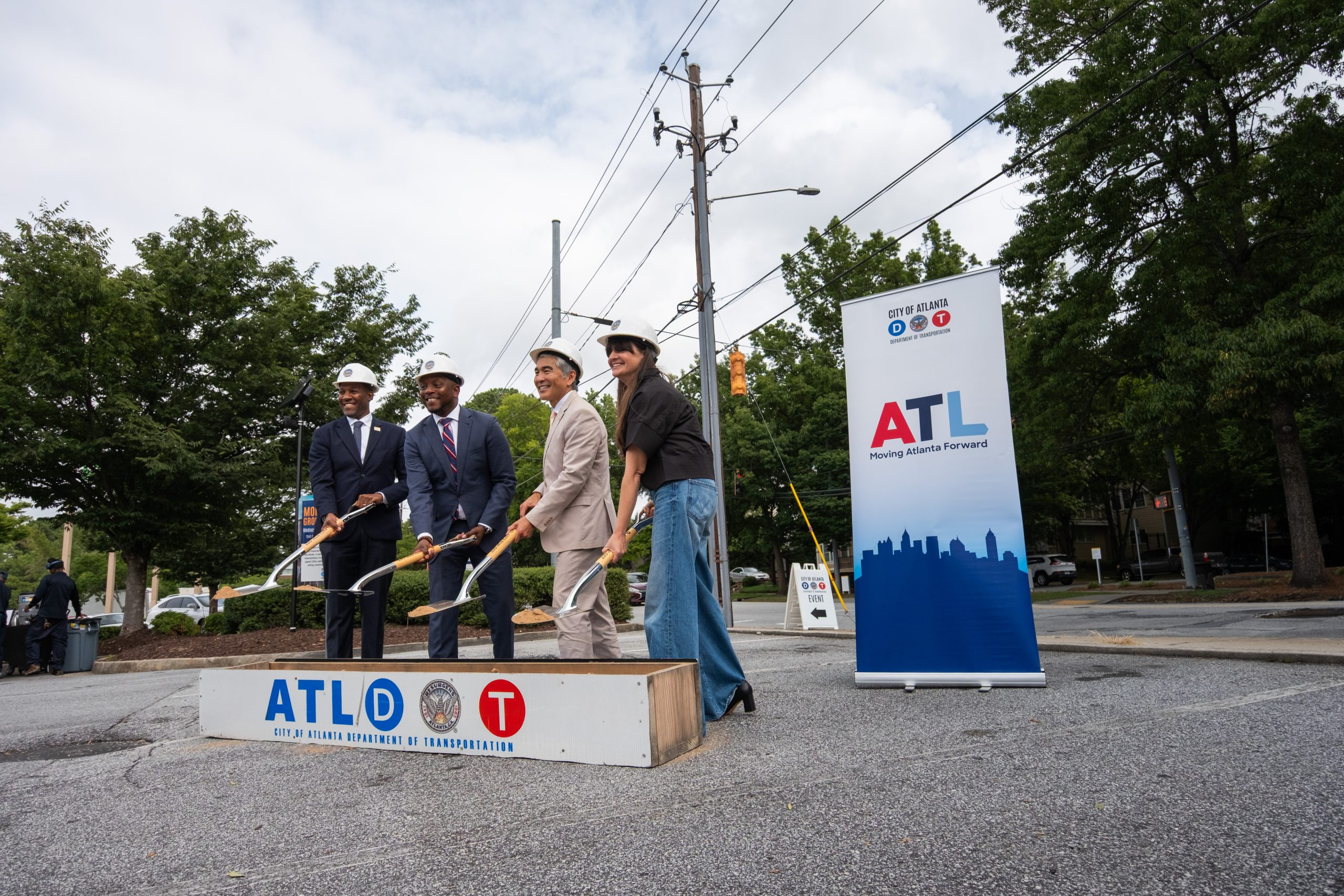 Monroe Drive Safe Streets groundbreaking ceremony.