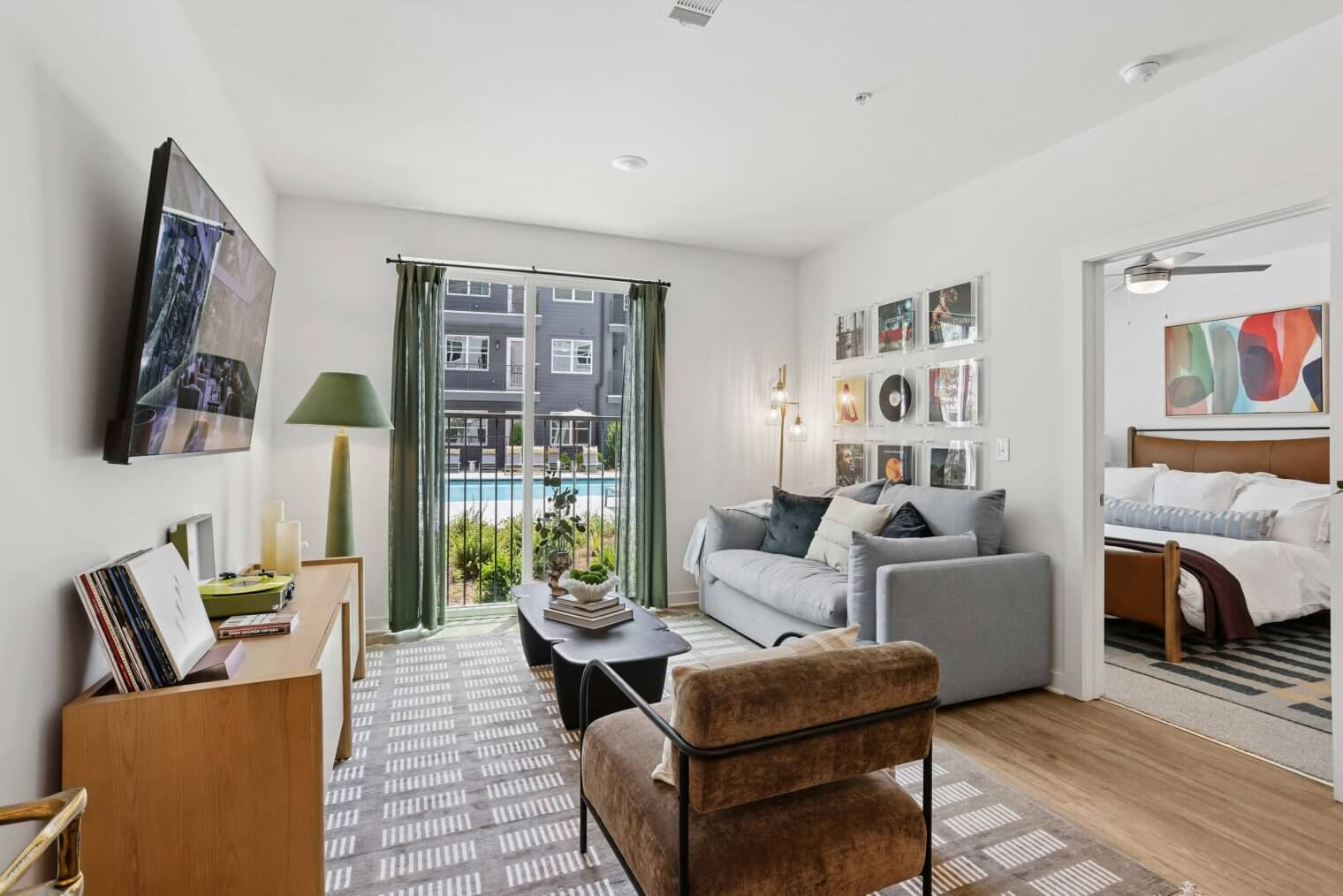 Living room in a Garrison apartment.